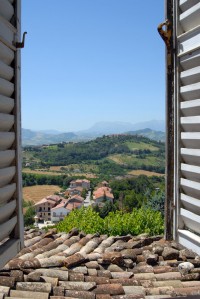 Casa Licini, paesaggio dalla finestra del suo studio
