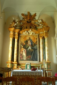 Chiesa di S.francesco - madonna e santi (marco benefial 1648-1764)