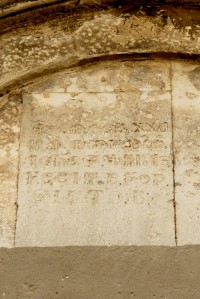 Ex badia di S. flaviano e biagio, bassorilievi del portale