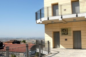 Torre degli ascensori, terrazza panoramica Pasolini.