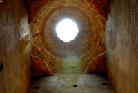 Cisterna medievale, imboccatura del pozzo per la raccolta dell acqua