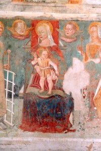 Ex Chiesa di S. sofia, affreschi alla  interno della chiesa