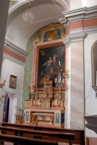 Chiesa del Carmine, particolare della  altare centrale